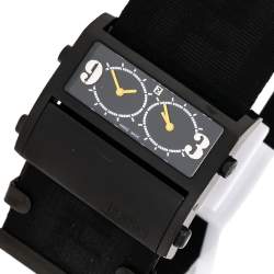 Pre Owned Fendi Black PVD Coated Stainless Steel Zip Code 1170G Women's Wristwatch 45.50 mm