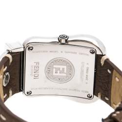Fendi Mother of Pearl Stainless Steel Diamond B.Fendi 3800G Women's Wristwatch 33 mm