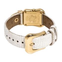 Pre Owned  Fendi Mother of Pearl Gold Plated Stainless Steel B.Fendi 3800L Women's Wristwatch 23 mm