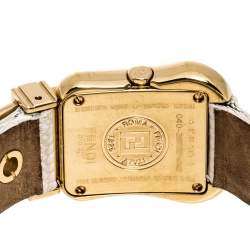 Pre Owned  Fendi Mother of Pearl Gold Plated Stainless Steel B.Fendi 3800L Women's Wristwatch 23 mm