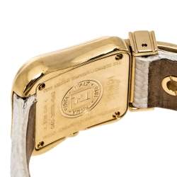 Pre Owned  Fendi Mother of Pearl Gold Plated Stainless Steel B.Fendi 3800L Women's Wristwatch 23 mm