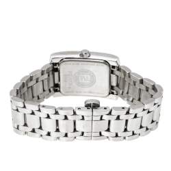 Pre Owned Fendi White Stainless Steel Diamond Orologi 7000L Women's Wristwatch 21 mm