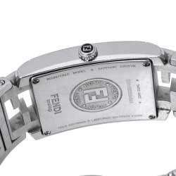 Pre Owned Fendi Silver Stainless Steel Orologi 1200G Women's Wriswatch 24 mm