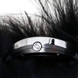Pre Owned Fendi Black Stainless Steel My Way Fur Glamy 35000M Women's Wristwatch 36 mm