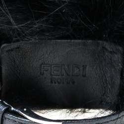 Pre Owned Fendi Black Stainless Steel My Way Fur Glamy 35000M Women's Wristwatch 36 mm