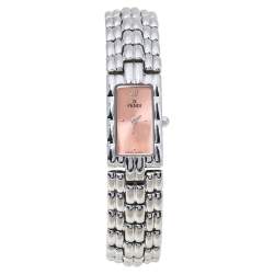 Pre Owned Fendi Salmon Stainless Steel 660L Women's Wristwatch 14 mm