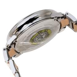 Fendi Opaline White Two-Tone Stainless Steel Runaway 71000M Women's Wristwatch 36 mm