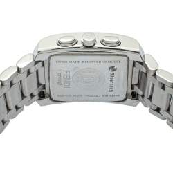 Pre Owned Fendi Black Stainless Steel Chronograph Orologi 7500G Women's Wristwatch 32mm