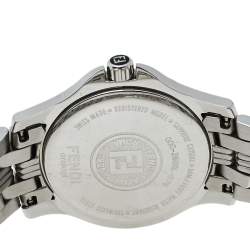 Pre Owned Fendi Black Stainless Steel 2600L Quartz Women's Wristwatch 27 mm