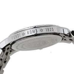 Pre Owned Fendi Black Stainless Steel 2600L Quartz Women's Wristwatch 27 mm