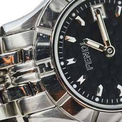 Pre Owned Fendi Black Stainless Steel 2600L Quartz Women's Wristwatch 27 mm