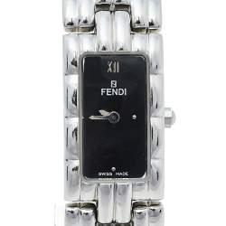 Fendi Black Stainless Steel 660L Quartz Women's Wristwatch 14 mm