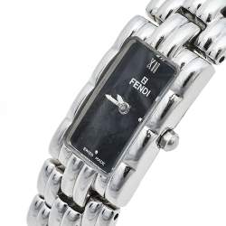 Fendi Black Stainless Steel 660L Quartz Women's Wristwatch 14 mm