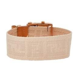 مملوكة مسبقًا Fendi Cream Rose Gold Tone Stainless Steel Zip Code 1140L Women's Wristwatch 38 mm