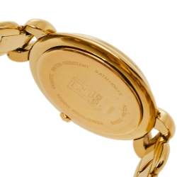 Pre Owned Fendi Mother of Pearl Gold Tone Stainless Steel 700G Women's Wristwatch 35 mm