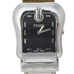 مملوكة مسبقًا Fendi Black Stainless Steel B.Fendi 3800G Women's Wristwatch 33 mm