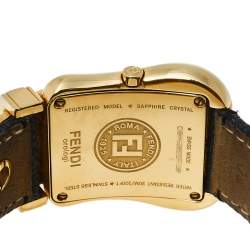 مملوكة مسبقًا Fendi Mother of Pearl Gold Plated Stainless Steel B.Fendi 3800G Women's Wristwatch 33 mm