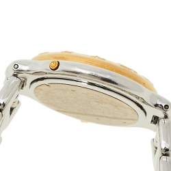 Pre Owned Fendi White Two-Tone Stainless Steel 920G Women's Wristwatch 36 mm
