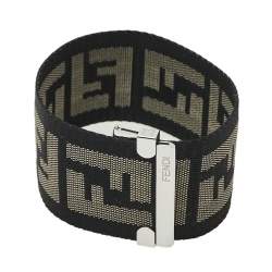 مملوكة مسبقًا Fendi Cream Stainless Steel and Canvas Orologi 1120G Women's Wristwatch 45 mm