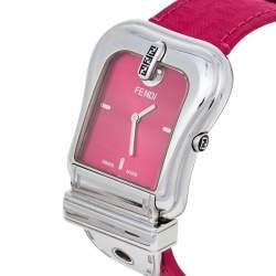 Fendi Pink Stainless Steel B.Fendi 3800G Women's Wristwatch 33 mm