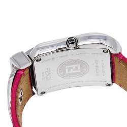 Fendi Pink Stainless Steel B.Fendi 3800G Women's Wristwatch 33 mm