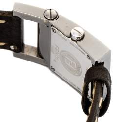 مملوكة مسبقًا ساعة يد نسائية فندي 5200L ستانلس ستيل جلد بني 23 مم