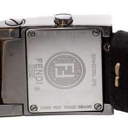 مملوكة مسبقًا ساعة يد نسائية فندي 5200L ستانلس ستيل جلد بني 23 مم