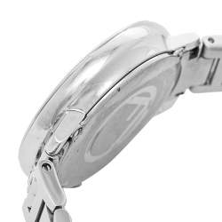 Fendi White Stainless Steel Diamonds Runaway 71000S Women's Wristwatch 28 mm