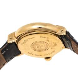 Pre Owned Fendi Mother of Pearl Gold Plated Stainless Steel 430L Women's Wristwatch 25 mm