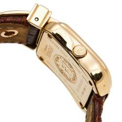 Fendi Mother of Pearl Gold Plated Stainless Leather Steel B.Fendi 3800L Women's Wristwatch 23 mm