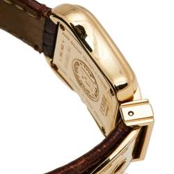 Fendi Mother of Pearl Gold Plated Stainless Leather Steel B.Fendi 3800L Women's Wristwatch 23 mm