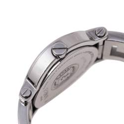 Pre Owned Fendi Pink Mother of Pearl Stainless Steel 6100L Womens's Wristwatch 28 mm