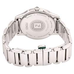 Pre Owned Fendi White Stainless Steel Classico 25000M Women's Wristwatch 32 mm