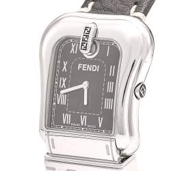Pre Owned Fendi Black Stainless Steel B.Fendi 3800G Women's Wristwatch 33 mm