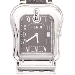 Pre Owned Fendi Black Stainless Steel B.Fendi 3800G Women's Wristwatch 33 mm