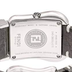 Pre Owned Fendi Black Stainless Steel B.Fendi 3800G Women's Wristwatch 33 mm