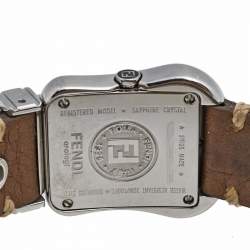 Fendi Mother of Pearl Stainless Steel Leather B.Fendi 3800L Women's Wristwatch 18 mm