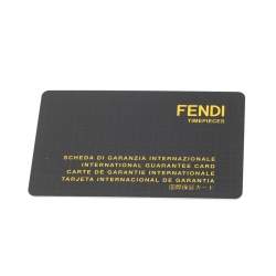 Fendi Black Rose Gold Plated Stainless Steel Leather My Way 35000M Women's Wristwatch 36 mm