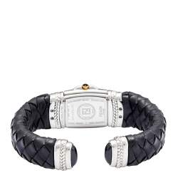 Pre Owned Fendi Mother Of Pearl 18K Yellow Gold Stainless Steel Calfskin Spy 9000L Women's Wristwatch 20 mm