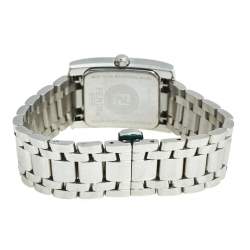 Pre Owned Fendi Champagne Stainless Steel Diamond Orologi 7000L Women's Wristwatch 21 mm