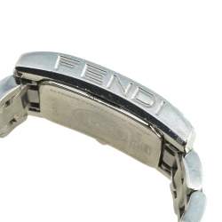 Pre Owned Fendi Champagne Stainless Steel Diamond Orologi 7000L Women's Wristwatch 21 mm