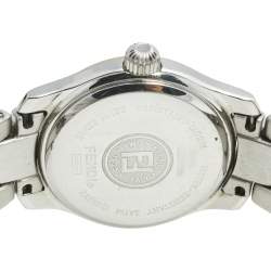 Pre Owned Fendi White Two Tone Stainless Steel 210L Women's Wristwatch 26 mm