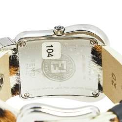 Fendi Leopard Print Stainless Steel B.Fendi 3800G Women's Wristwatch 33 mm
