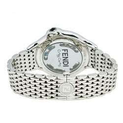 Fendi Silver Stainless Steel Crazy Carats 10500M Women's Wristwatch 38 mm
