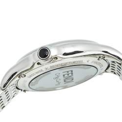 Fendi Silver Stainless Steel Crazy Carats 10500M Women's Wristwatch 38 mm