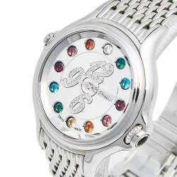 Fendi Silver Stainless Steel Crazy Carats 10500M Women's Wristwatch 38 mm