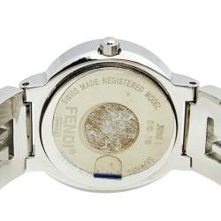 Fendi Black Stainless Steel 3050L Women's Wristwatch 24 mm 
