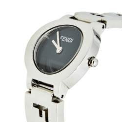 Fendi Black Stainless Steel 3050L Women's Wristwatch 24 mm 