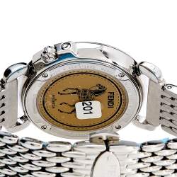 Fendi Mother of Pearl Stainless Steel Selleria 8100M Women's Wristwatch 37 mm