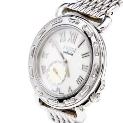 Fendi Mother of Pearl Stainless Steel Selleria 8100M Women's Wristwatch 37 mm